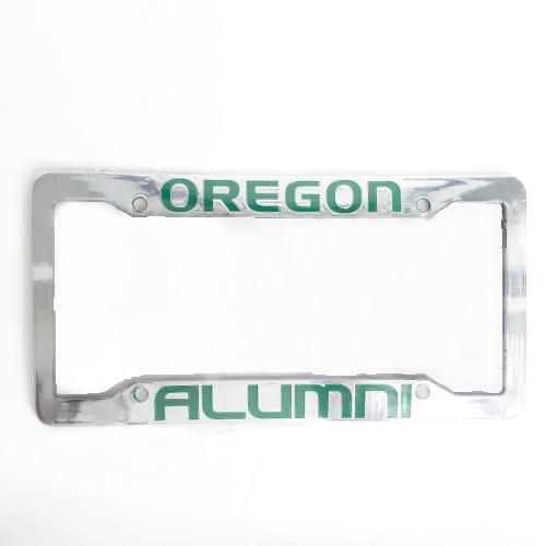 Oregon Alumni, Plastic, Chrome, License Frame